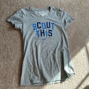 Nike Grey Scout This Dri-Fit Cotton Tee